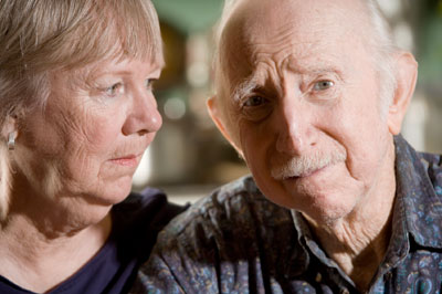 Worried Older Couple