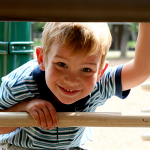 Boy at a playground